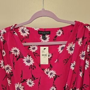 Lane Bryant Pink Floral Dress